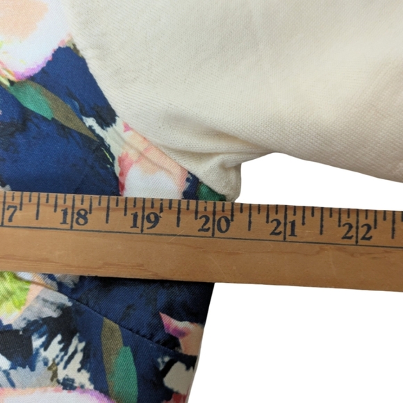 J.Crew Cove Floral Merino Wool Silk Short Sleeve Sweater Top Large Lightweight - Picture 5 of 8